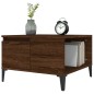 vidaXL Mesa de centro madera contrachapada roble marrón 55x55x36,5 cm vidaXL Mesa de centro madera contrachapada roble marrón 55x55x36,5 cm