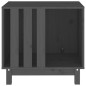 vidaXL Caseta para perros madera maciza de pino gris 60x45x57 cm vidaXL Caseta para perros madera maciza de pino gris 60x45x57 cm