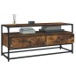 vidaXL Mueble para TV madera contrachapada roble ahumado 100x35x45 cm