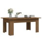 vidaXL Mesa de centro madera contrachapada marrón roble 100x60x42 cm