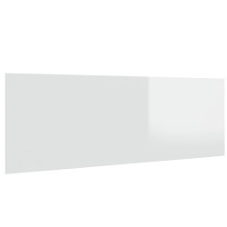 vidaXL Cabecero cama madera contrachapada blanco brillo 240x1,5x80 cm