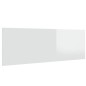 vidaXL Cabecero cama madera contrachapada blanco brillo 240x1,5x80 cm vidaXL Cabecero cama madera contrachapada blanco brillo 240x1,5x80 cm