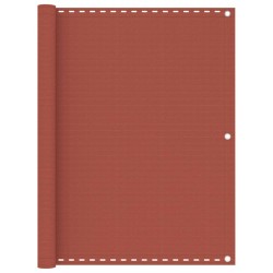 vidaXL Toldo para balcón HDPE terracota 120x600 cm