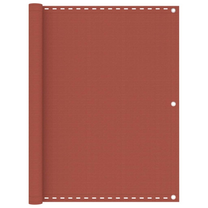 vidaXL Toldo para balcón HDPE terracota 120x600 cm vidaXL Toldo para balcón HDPE terracota 120x600 cm