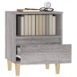 vidaXL Mesitas de noche 2 unidades gris Sonoma 40x35x50 cm vidaXL Mesitas de noche 2 unidades gris Sonoma 40x35x50 cm