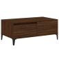 vidaXL Mesa de centro madera contrachapada marrón roble 90x50x36,5 cm vidaXL Mesa de centro madera contrachapada marrón roble 90x50x36,5 cm