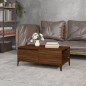 vidaXL Mesa de centro madera contrachapada marrón roble 90x50x36,5 cm vidaXL Mesa de centro madera contrachapada marrón roble 90x50x36,5 cm