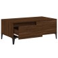 vidaXL Mesa de centro madera contrachapada marrón roble 90x50x36,5 cm vidaXL Mesa de centro madera contrachapada marrón roble 90x50x36,5 cm