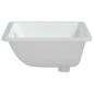 vidaXL Lavabo de baño rectangular cerámica blanco 55,5x37,5x19 cm vidaXL Lavabo de baño rectangular cerámica blanco 55,5x37,5x19 cm