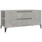 vidaXL Mueble de TV madera contrachapada gris hormigón 102x44,5x50 cm