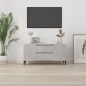 vidaXL Mueble de TV madera contrachapada gris hormigón 102x44,5x50 cm
