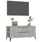 vidaXL Mueble de TV madera contrachapada gris hormigón 102x44,5x50 cm