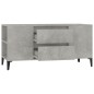 vidaXL Mueble de TV madera contrachapada gris hormigón 102x44,5x50 cm