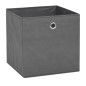 vidaXL Cajas de almacenaje 4 unidades textil no tejido 32x32x32cm gris vidaXL Cajas de almacenaje 4 unidades textil no tejido 32x32x32cm gris