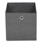 vidaXL Cajas de almacenaje 4 unidades textil no tejido 32x32x32cm gris vidaXL Cajas de almacenaje 4 unidades textil no tejido 32x32x32cm gris
