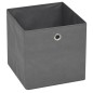 vidaXL Cajas de almacenaje 4 unidades textil no tejido 32x32x32cm gris vidaXL Cajas de almacenaje 4 unidades textil no tejido 32x32x32cm gris
