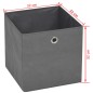 vidaXL Cajas de almacenaje 4 unidades textil no tejido 32x32x32cm gris vidaXL Cajas de almacenaje 4 unidades textil no tejido 32x32x32cm gris
