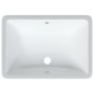 vidaXL Lavabo de baño rectangular cerámica blanco 55,5x37,5x19 cm vidaXL Lavabo de baño rectangular cerámica blanco 55,5x37,5x19 cm