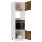 vidaXL Armario de microondas contrachapada roble ahumado 60x57x207 cm vidaXL Armario de microondas contrachapada roble ahumado 60x57x207 cm