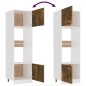 vidaXL Armario de microondas contrachapada roble ahumado 60x57x207 cm vidaXL Armario de microondas contrachapada roble ahumado 60x57x207 cm