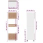 vidaXL Armario de microondas contrachapada roble ahumado 60x57x207 cm vidaXL Armario de microondas contrachapada roble ahumado 60x57x207 cm
