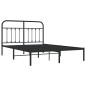 vidaXL Estructura de cama con cabecero metal negro 140x190 cm vidaXL Estructura de cama con cabecero metal negro 140x190 cm