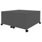 vidaXL Mesa de centro madera contrachapada gris 75x75x38 cm