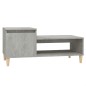 vidaXL Mesa de centro madera contrachapada gris hormigón 100x50x45 cm vidaXL Mesa de centro madera contrachapada gris hormigón 100x50x45 cm