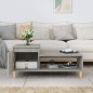 vidaXL Mesa de centro madera contrachapada gris hormigón 100x50x45 cm vidaXL Mesa de centro madera contrachapada gris hormigón 100x50x45 cm