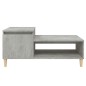 vidaXL Mesa de centro madera contrachapada gris hormigón 100x50x45 cm vidaXL Mesa de centro madera contrachapada gris hormigón 100x50x45 cm