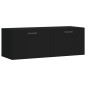 vidaXL Armario de pared madera de ingeniería negro 100x36,5x35 cm vidaXL Armario de pared madera de ingeniería negro 100x36,5x35 cm