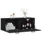 vidaXL Armario de pared madera de ingeniería negro 100x36,5x35 cm vidaXL Armario de pared madera de ingeniería negro 100x36,5x35 cm