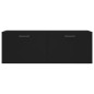 vidaXL Armario de pared madera de ingeniería negro 100x36,5x35 cm vidaXL Armario de pared madera de ingeniería negro 100x36,5x35 cm