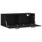 vidaXL Armario de pared madera de ingeniería negro 100x36,5x35 cm vidaXL Armario de pared madera de ingeniería negro 100x36,5x35 cm