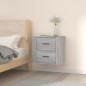 vidaXL Mesita de noche de pared gris Sonoma 50x36x47 cm vidaXL Mesita de noche de pared gris Sonoma 50x36x47 cm