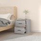vidaXL Mesita de noche de pared gris Sonoma 50x36x47 cm vidaXL Mesita de noche de pared gris Sonoma 50x36x47 cm