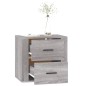vidaXL Mesita de noche de pared gris Sonoma 50x36x47 cm vidaXL Mesita de noche de pared gris Sonoma 50x36x47 cm