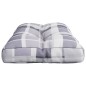 vidaXL Cojín para sofá de palets estampado a cuadros gris 70x40x10 cm vidaXL Cojín para sofá de palets estampado a cuadros gris 70x40x10 cm
