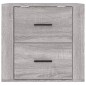 vidaXL Mesita de noche de pared gris Sonoma 50x36x47 cm vidaXL Mesita de noche de pared gris Sonoma 50x36x47 cm
