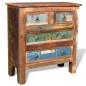 vidaXL Mueble aparador de madera maciza reciclada con 4 cajones vidaXL Mueble aparador de madera maciza reciclada con 4 cajones