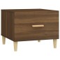 vidaXL Mesa de centro madera contrachapada roble marrón 50x50x40 cm vidaXL Mesa de centro madera contrachapada roble marrón 50x50x40 cm