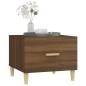 vidaXL Mesa de centro madera contrachapada roble marrón 50x50x40 cm vidaXL Mesa de centro madera contrachapada roble marrón 50x50x40 cm