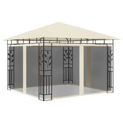 vidaXL Cenador con mosquitera color crema 3x3x2,73 m 180 g/m²