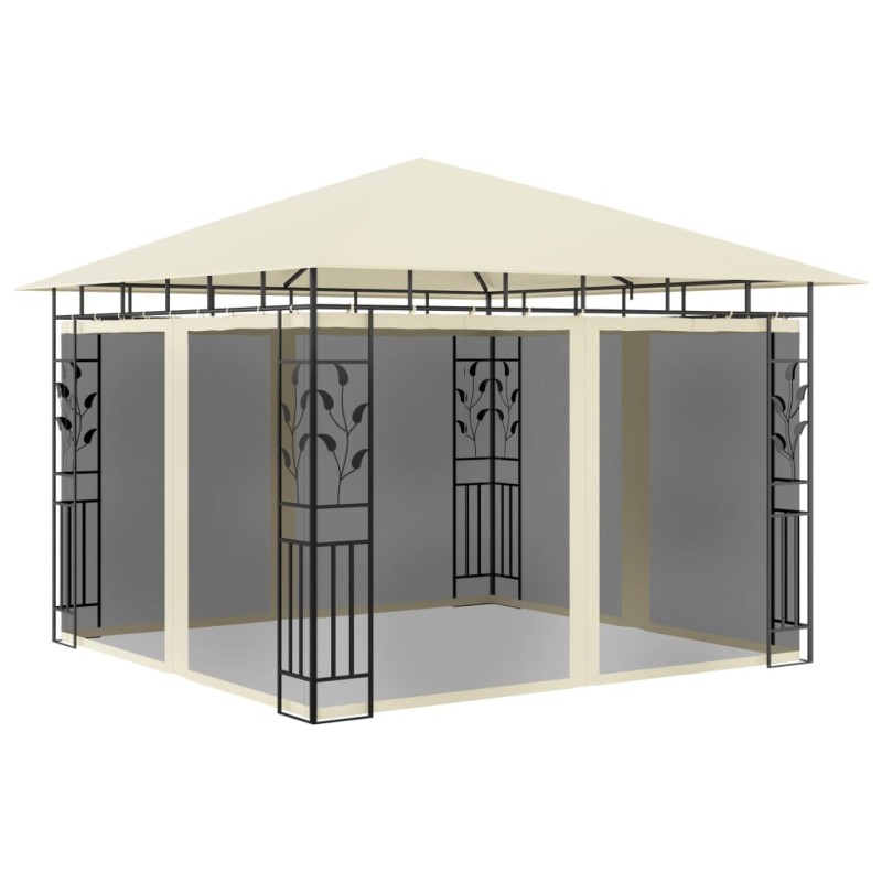 vidaXL Cenador con mosquitera color crema 3x3x2,73 m 180 g/m² vidaXL Cenador con mosquitera color crema 3x3x2,73 m 180 g/m²