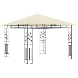 vidaXL Cenador con mosquitera color crema 3x3x2,73 m 180 g/m²