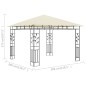 vidaXL Cenador con mosquitera color crema 3x3x2,73 m 180 g/m² vidaXL Cenador con mosquitera color crema 3x3x2,73 m 180 g/m²