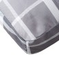 vidaXL Cojín para sofá de palets estampado a cuadros gris 70x40x10 cm vidaXL Cojín para sofá de palets estampado a cuadros gris 70x40x10 cm