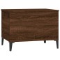 vidaXL Mesa de centro madera contrachapada roble marrón 60x44,5x45 cm