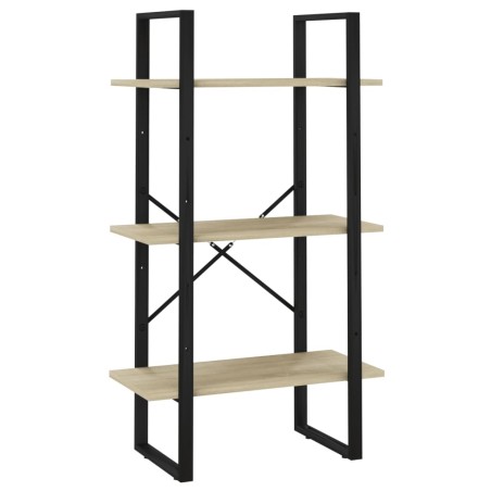 vidaXL Estante de almacenaje contrachapada roble Sonoma 60x30x105 cm