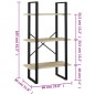 vidaXL Estante de almacenaje contrachapada roble Sonoma 60x30x105 cm vidaXL Estante de almacenaje contrachapada roble Sonoma 60x30x105 cm